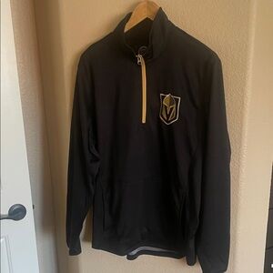 Vegas Golden Knights Black & Gold Quarter-Zip Pullover Size M